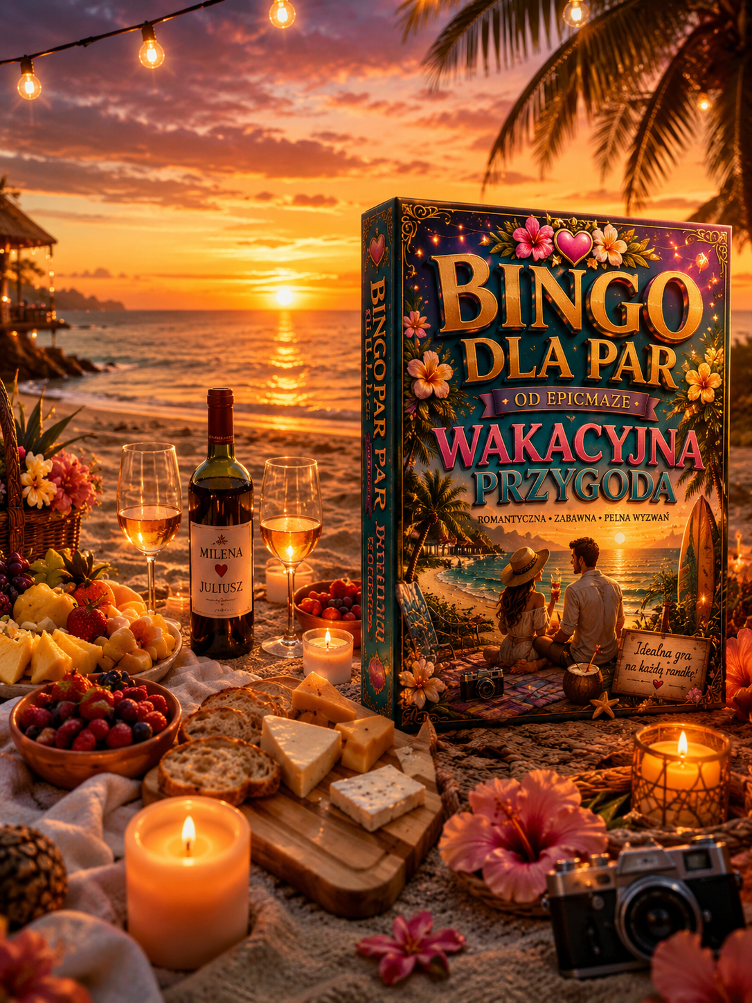 PERSONALIZOWANE BINGO DLA PAR – 🌞WAKACYJNA PRZYGODA
